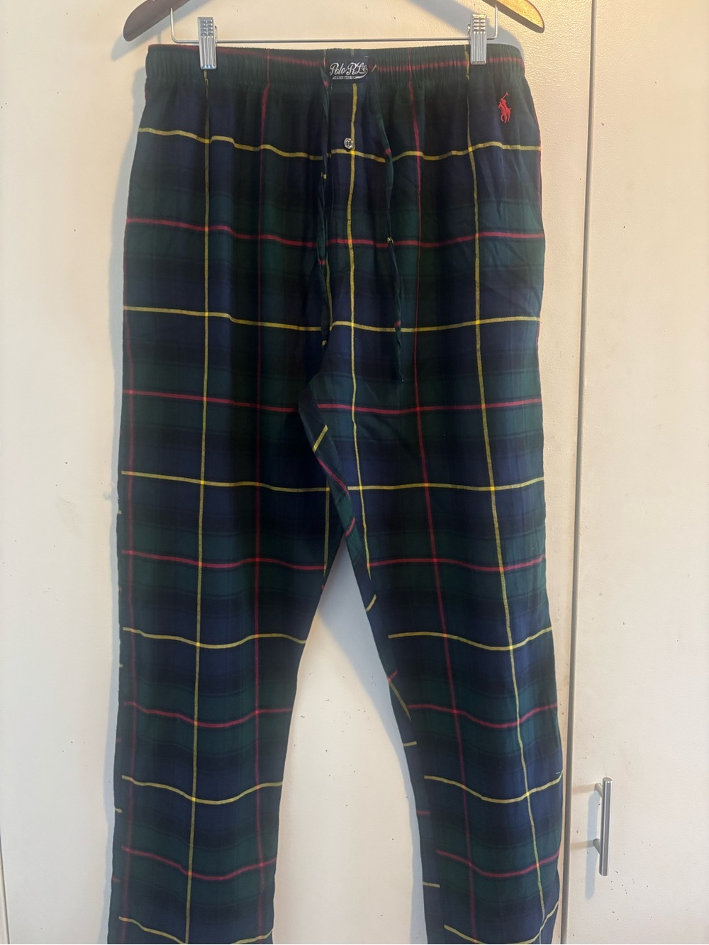 Polo by Ralph Lauren Navy & Green Plaid Men's Lounge Pants
